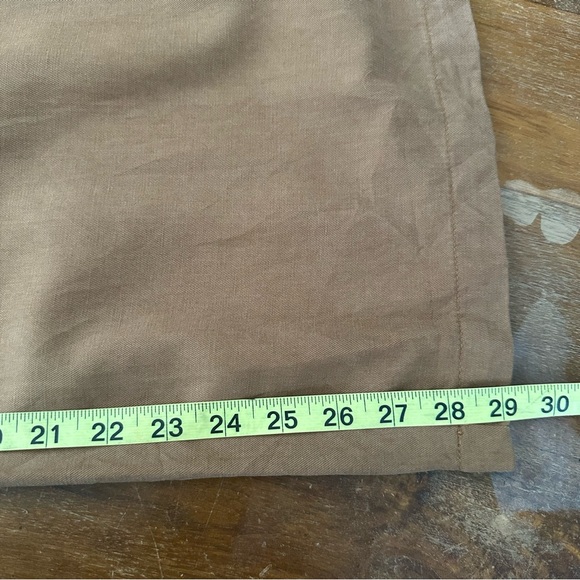Madewell BR5188 Brown Trouser Wide Leg Pants Linen blend ladies 12 NWT - Picture 7 of 10
